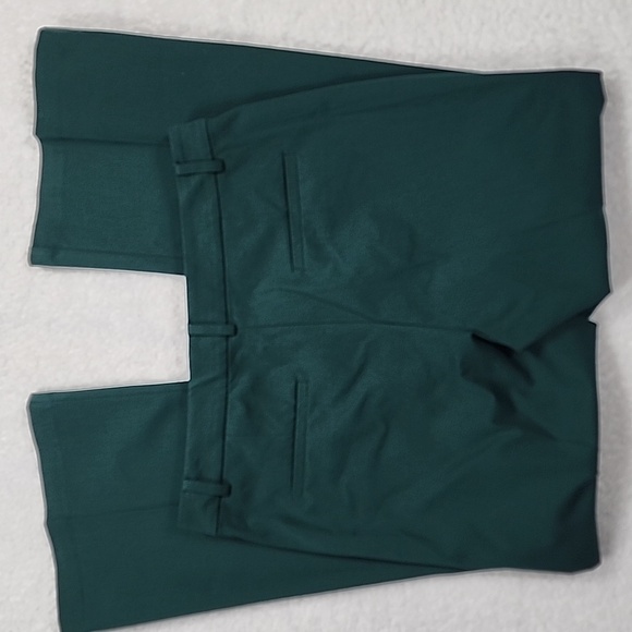 Loft The Sutton Flare Green High Rise Pants With Pockets - Picture 7 of 10